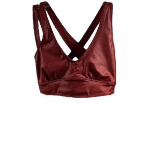 Free People Movement Burgundy Sports Bra Size S